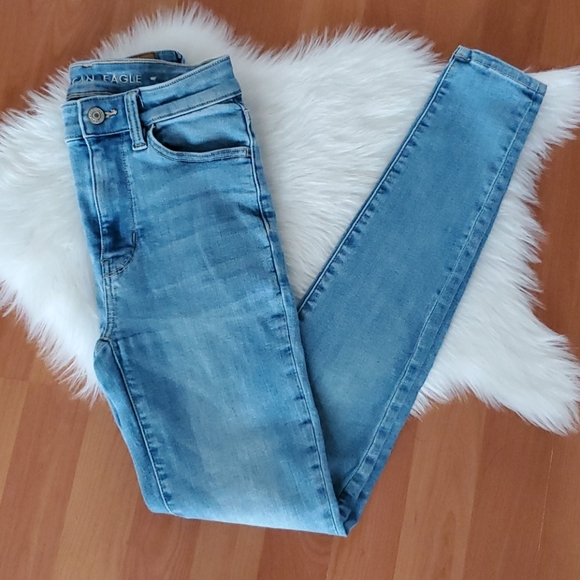 American Eagle super hi rise jegging size 00R - Picture 2 of 9